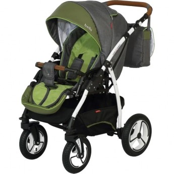 Коляска VERDI Bello, темно-серый с зеленым